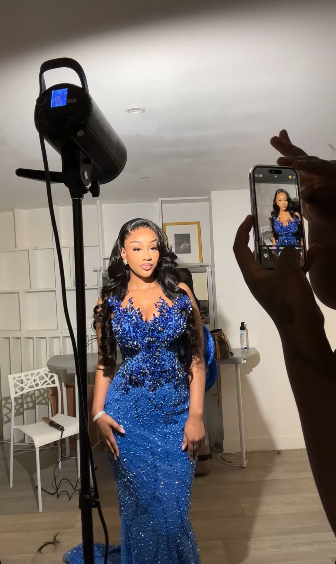 Sexy Prom Dresses Impress Mermaid Scoop Neck Royal Blue Sequins With Beads Semi Formal Graduation Party Dress For Teens High Schools AB1944