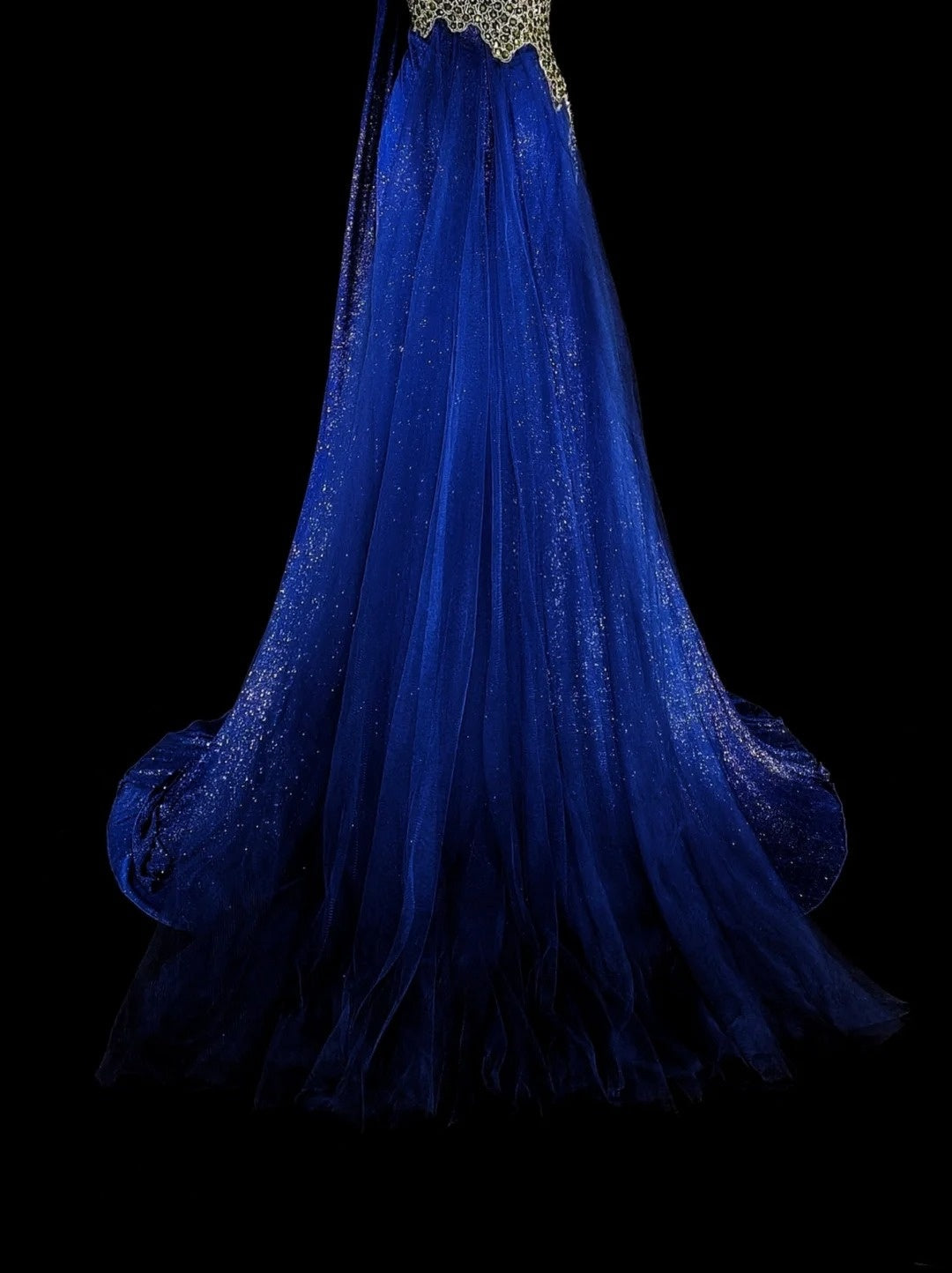 Modest Mermaid Royal Blue Sequins Women With Beadings Long Prom Gown Party Wear Dresses N1850