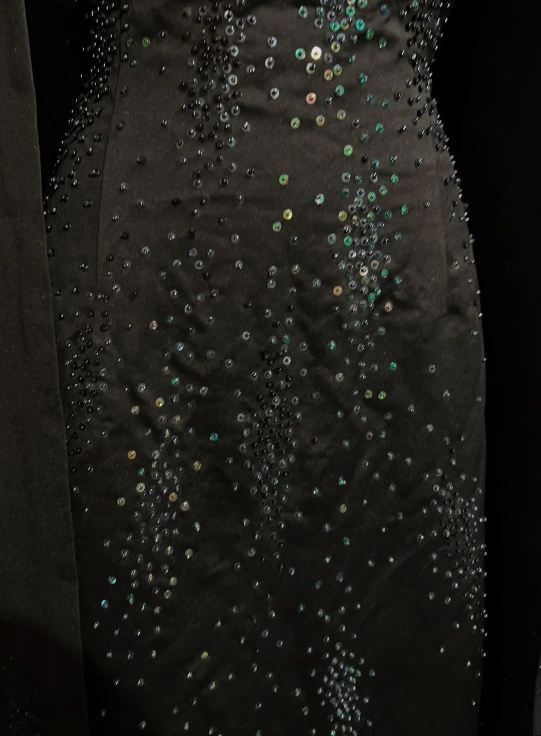 Beautiful Prom Dresses A line Spaghetti Strap Black With Beaded Cape Long Formal Evening Outfits N3672
