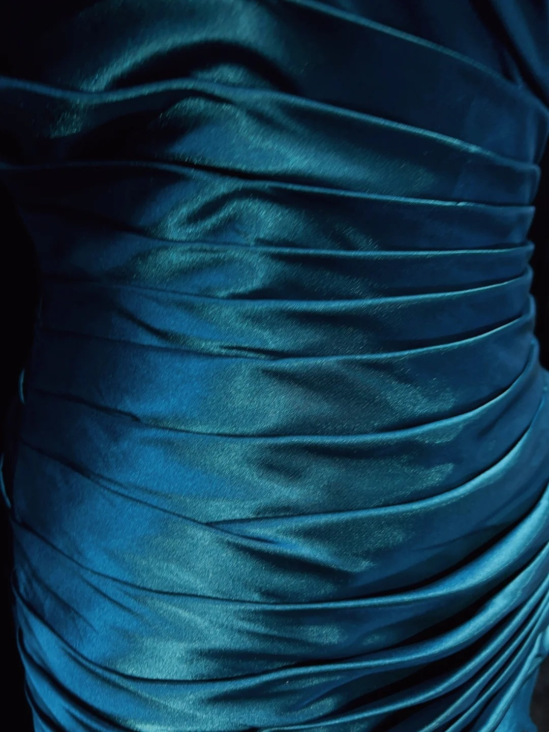 Vintage Prom Dresses Inspo Mermaid Halter Blue Satin Long 1990s With Pleated Formal Gowns N3356