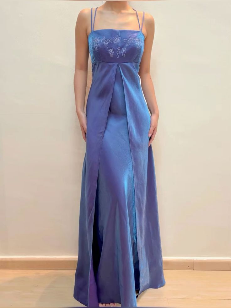 Elegant Sheath Spaghetti Strap Grape Formal Dress 18th Birthday Prom Dresses N2787