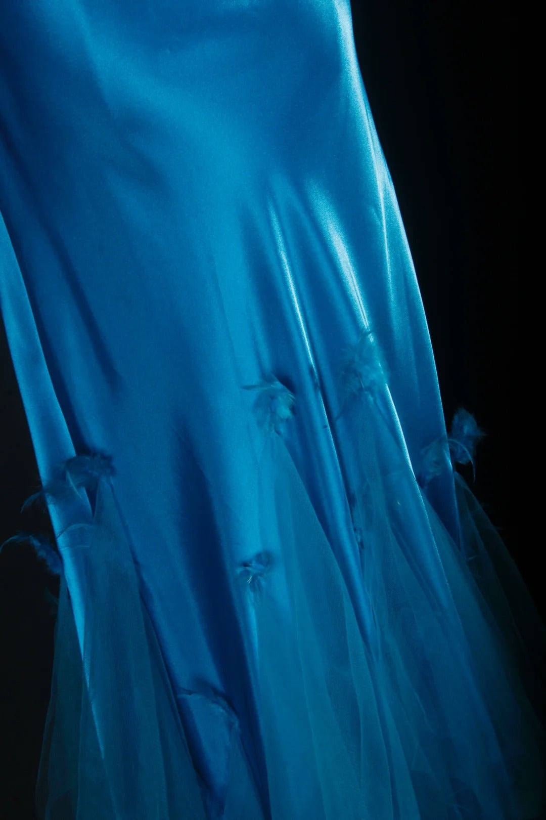 Vintage 90s Prom Dresses Women Mermaid Halter Blue Long Formal Dance Evening Party Gowns AS029