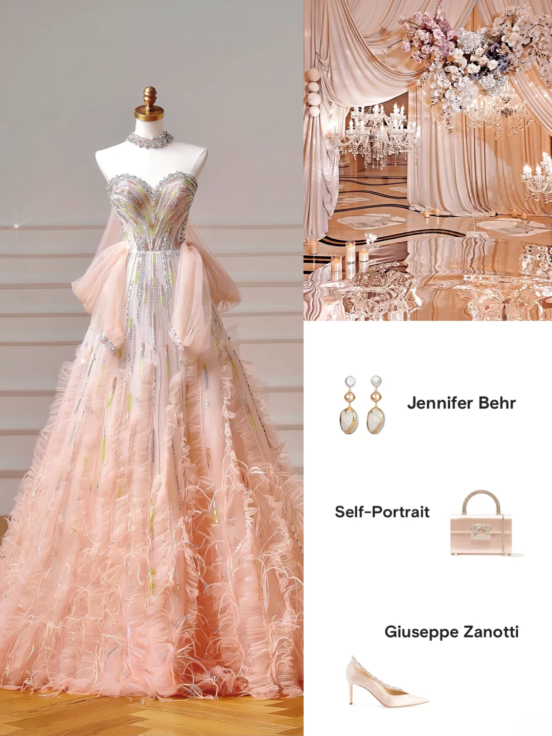Sparkly Prom Dresses Aesthetic Ball Gown Sweetheart Ombre Pink With Beads Feathers Inspo Impress Long Party Formal Gown For Teenagers High Schools AQ046