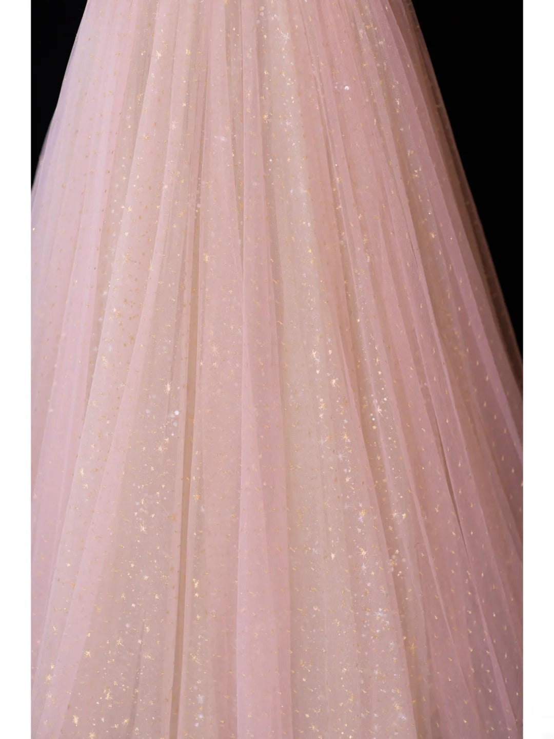 Modest Prom Dress Aesthetic Ball Gowns Off The Shoulder Pink Tulle Style Impress With Sleeves Long Party Formal Gown SA064
