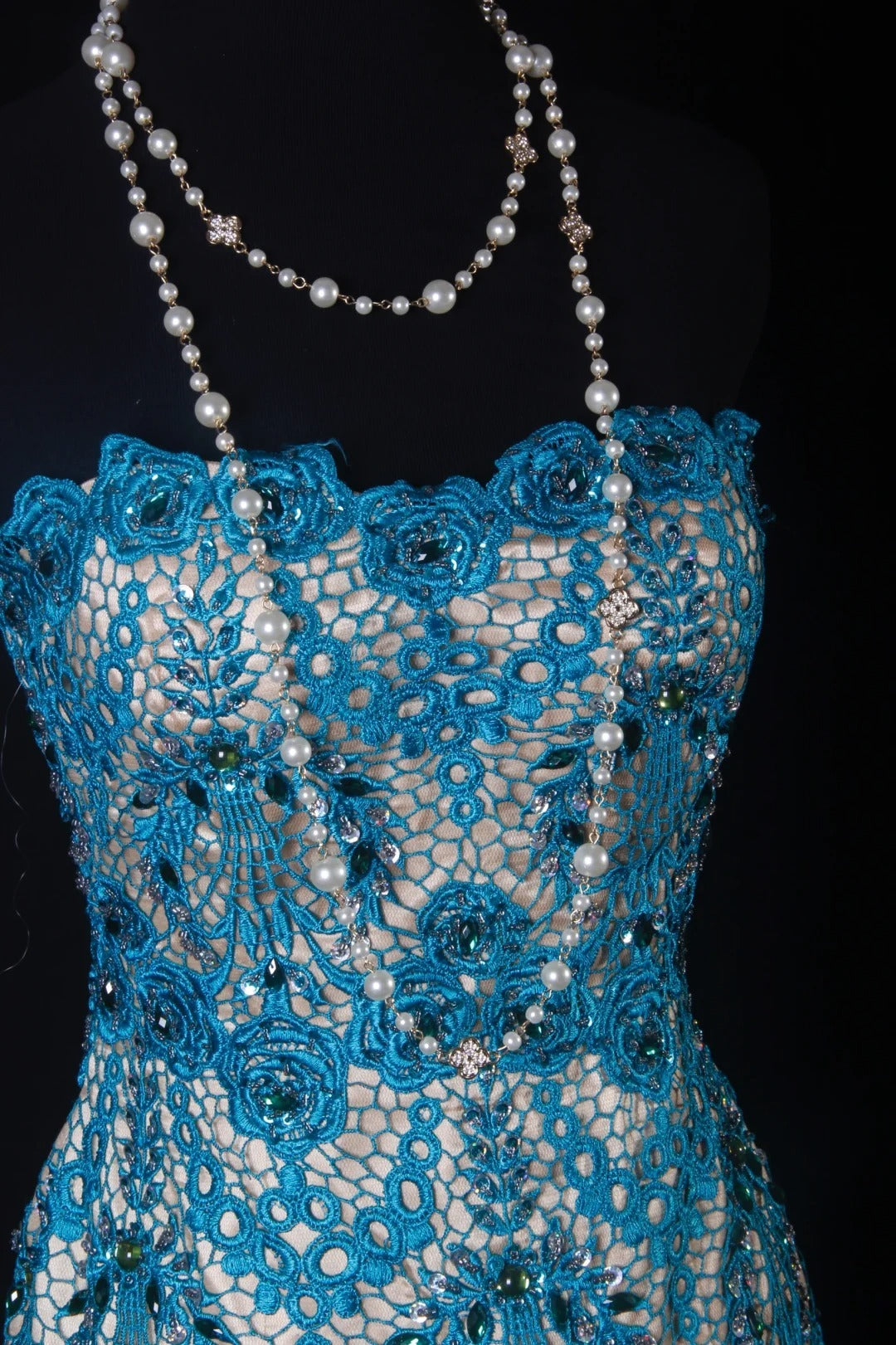 Vintage Style Mermaid Sweetheart 1950s Lace Blue Tulle With Beads Long Formal Fancy Prom Dresses Night Outfits Party Gowns AS201