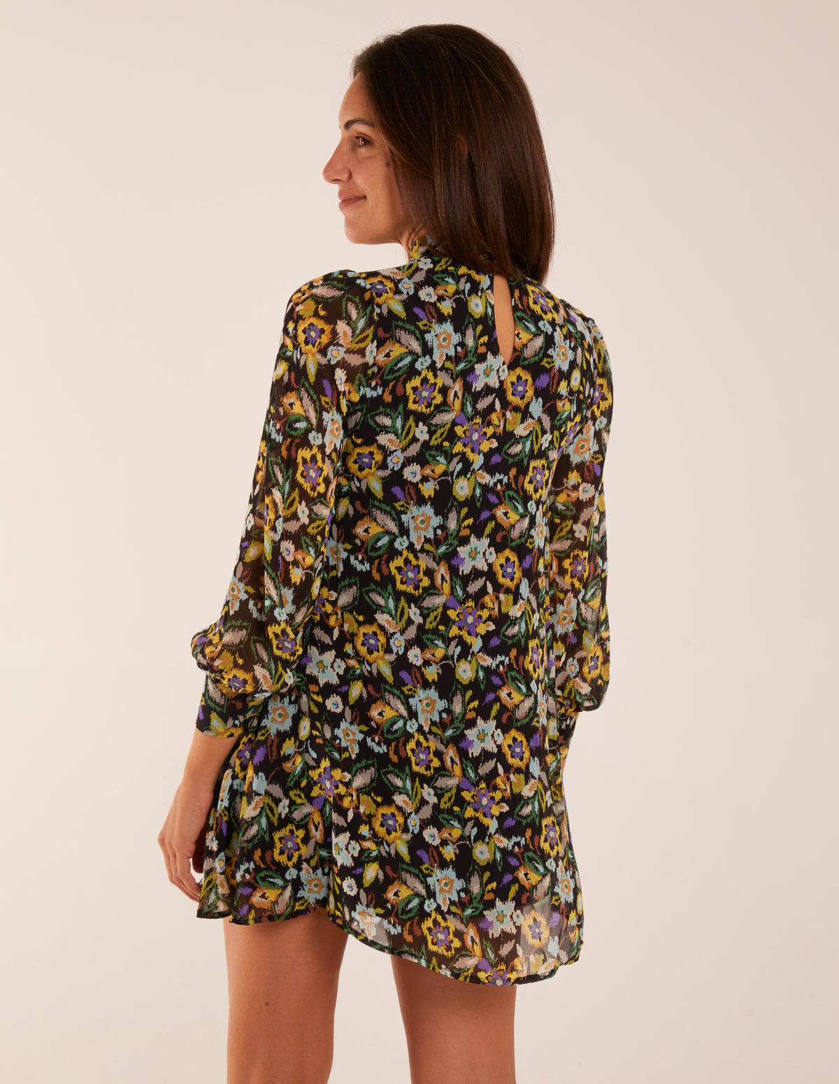High Neck Swing Dress