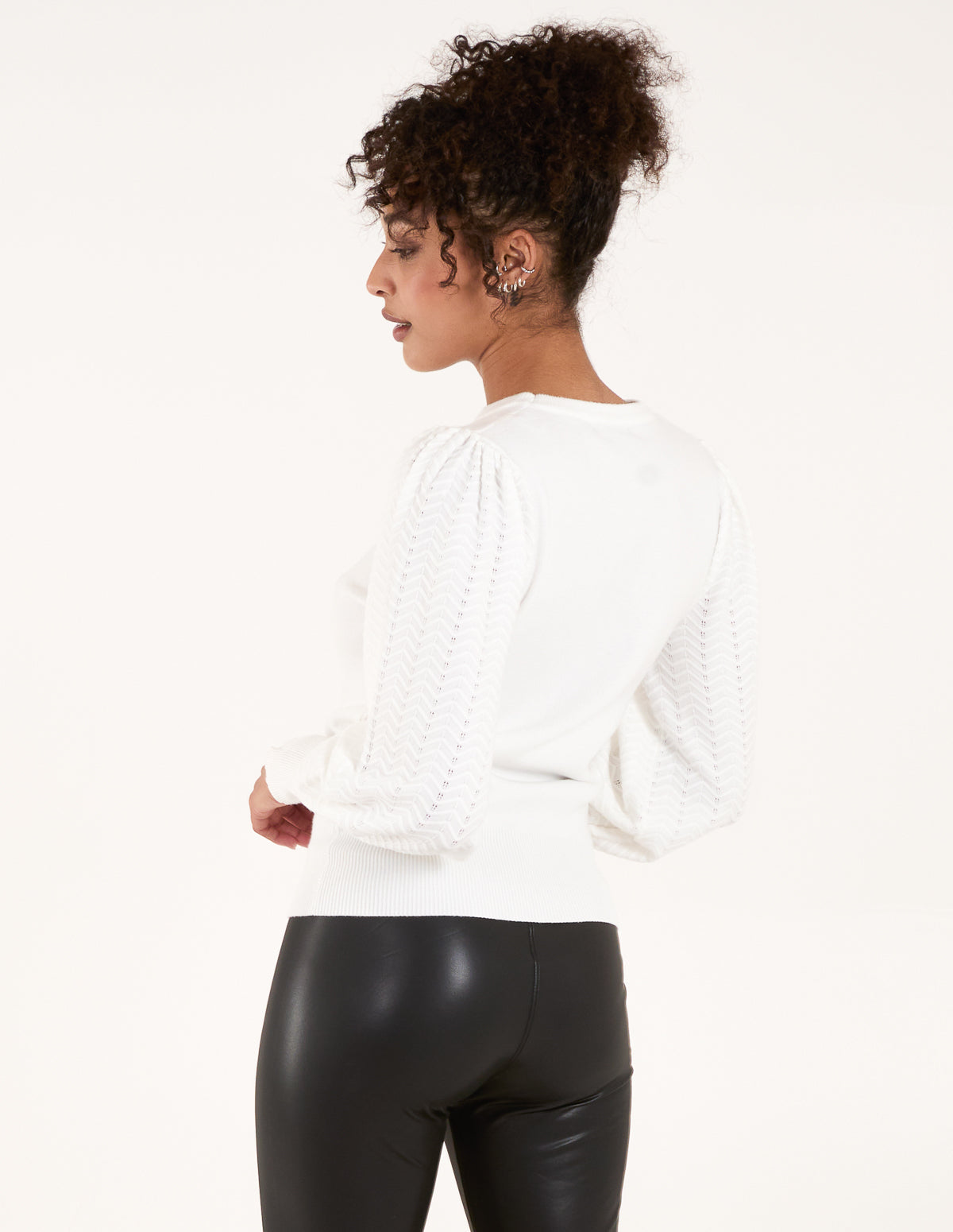 Balloon Sleeve Knit Jumper