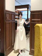 Sexy A Line Jewel Neck White Satin Ankle Length Prom Dresses Wedding Guest Dress 22th Birthday Outfits AB2507