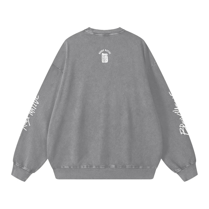 Bad Bunny Bowl Snow Washed Oversized Sweatshirt