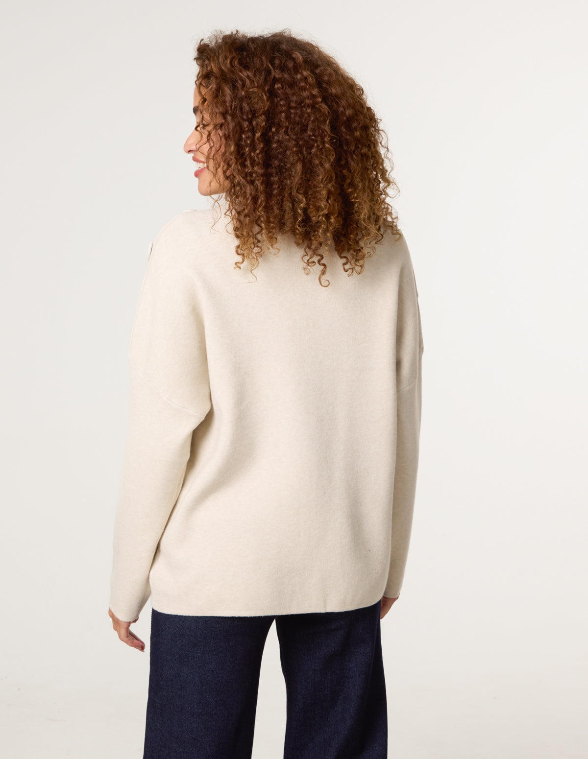 Button Shoulder Jumper