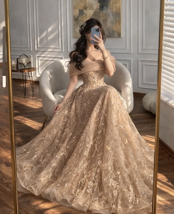 Simple Shiny Evening Dresses Woman's Sequined Fashion A Line Prom Gowns Shiny Fashion N1796