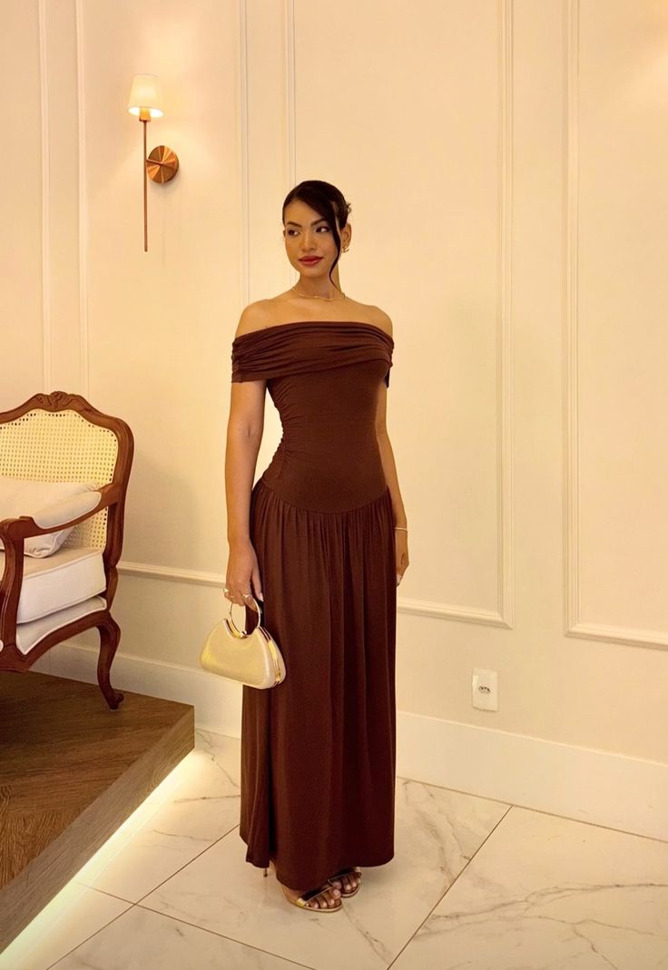 Chic A Line Off The Shoulder Burgundy With Pleated Short Sleeves Long Party Women Prom Dresses AB1900