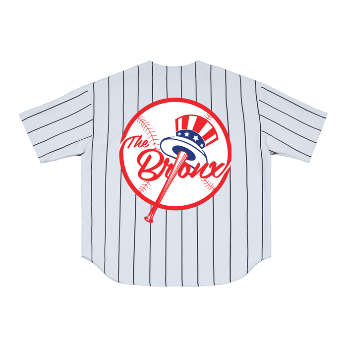 DR Pinstripe Baseball Jersey by Bronx Native
