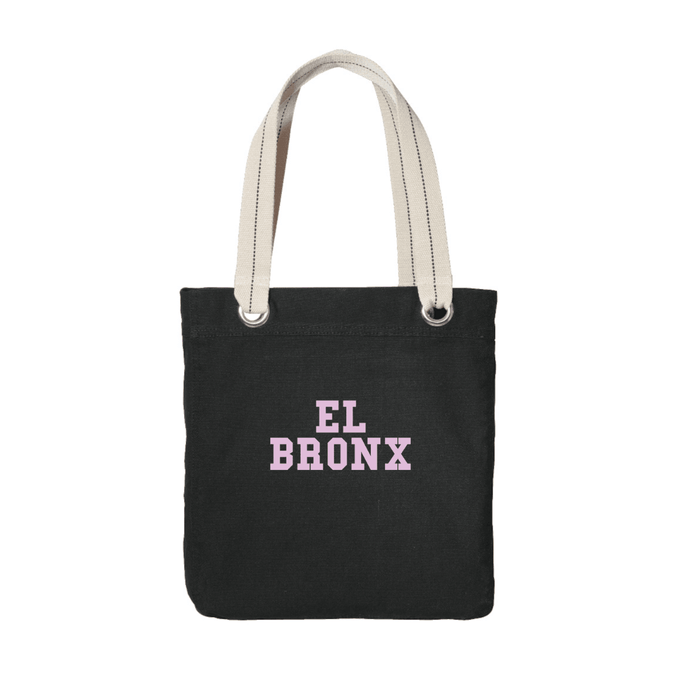 El Bronx Garment-Washed Zip Allie Black Tote by Bronx Native for New York summer