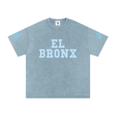 El Bronx Snow Washed Oversized Cotton T-Shirt by Bronx Native for New York summer