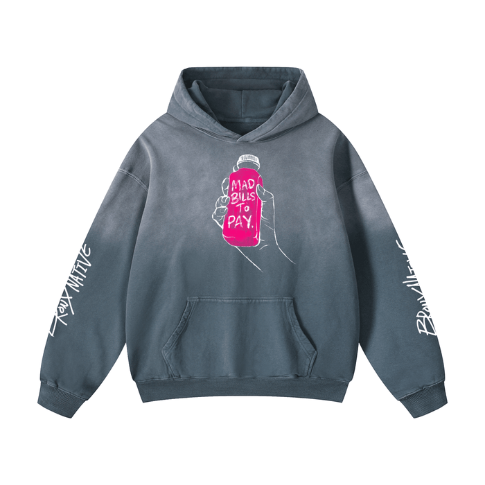Mad Bills to Pay x BXN Heavyweight Sunfade Oversized Hoodie (Lim. Ed. Drop)