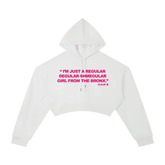 Regular Shmegular Essential Cropped Hoodie by Bronx Native, Summer 2026 hoodies with BX pride and New York streetwear energy