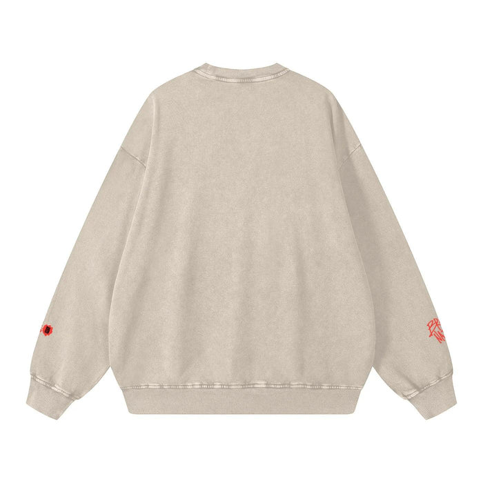 Rooted in the BRNX Snow Washed Oversized Sweatshirt by Bronx Native, Rooted in The Bronx sweatshirts streetwear