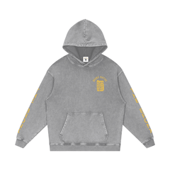 The Bronx Day Lily Snow Washed Loose Cotton Hoodie by Bronx Native for New York summer