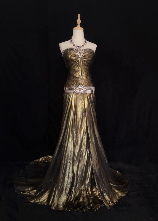 Modest Prom Dresses Inspo Mermaid Sweetheart Ruffled 80s Long Formal Gowns N3400