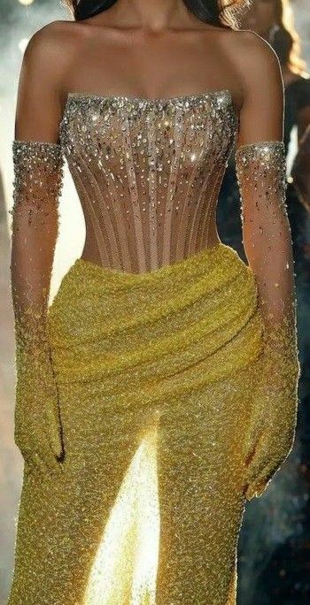 Modest Senior Prom Dresses High Schools Inspiration Mermaid Strapless Yellow Slit For Black Girls Semi Formal Grad Long Prom Dress For Teens AB2006