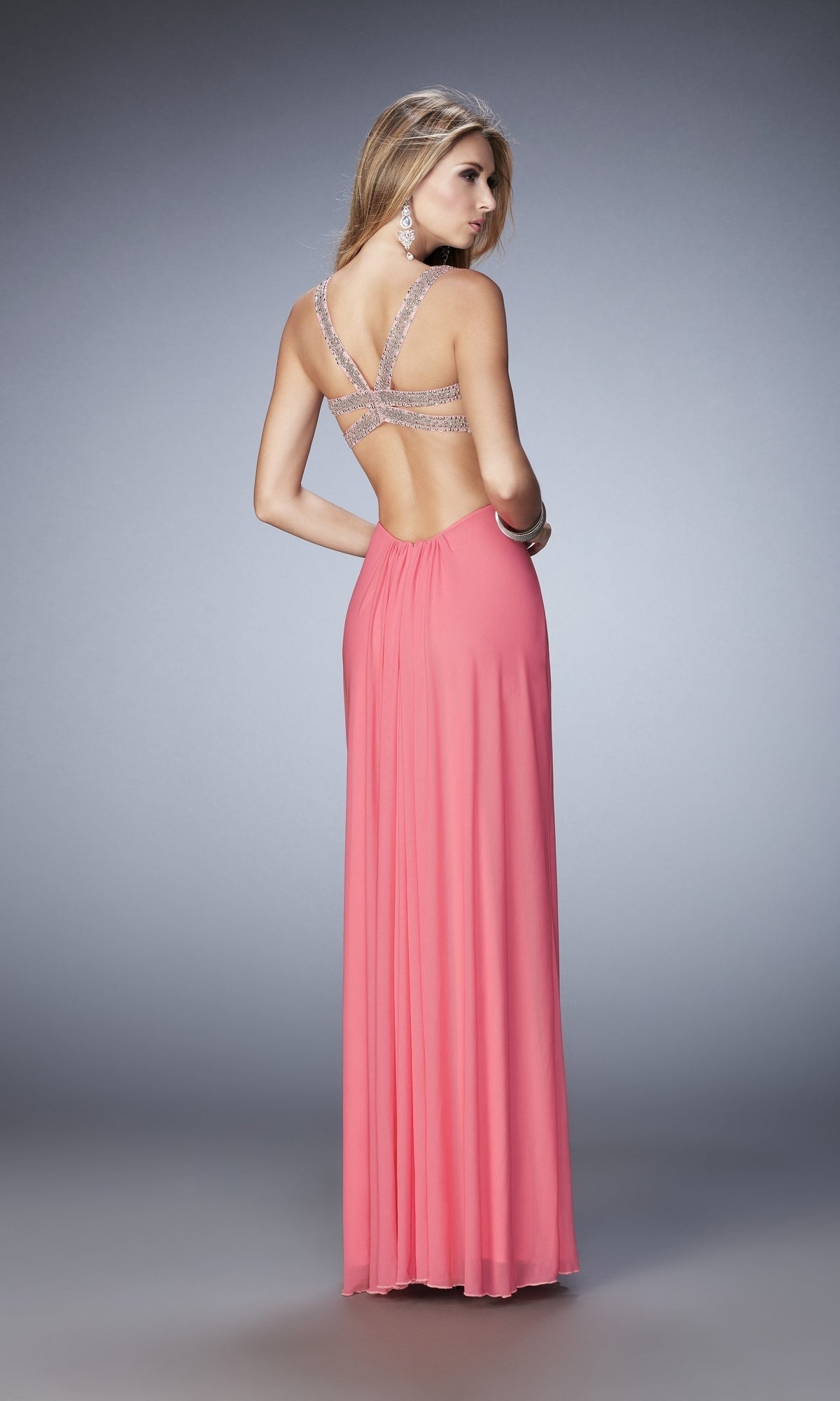 Long Formal La Femme Dress 22729