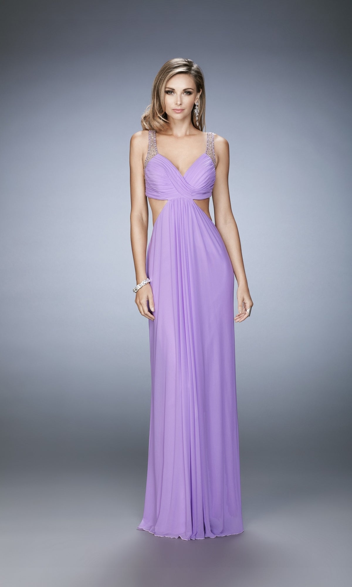 Long Formal La Femme Dress 22729