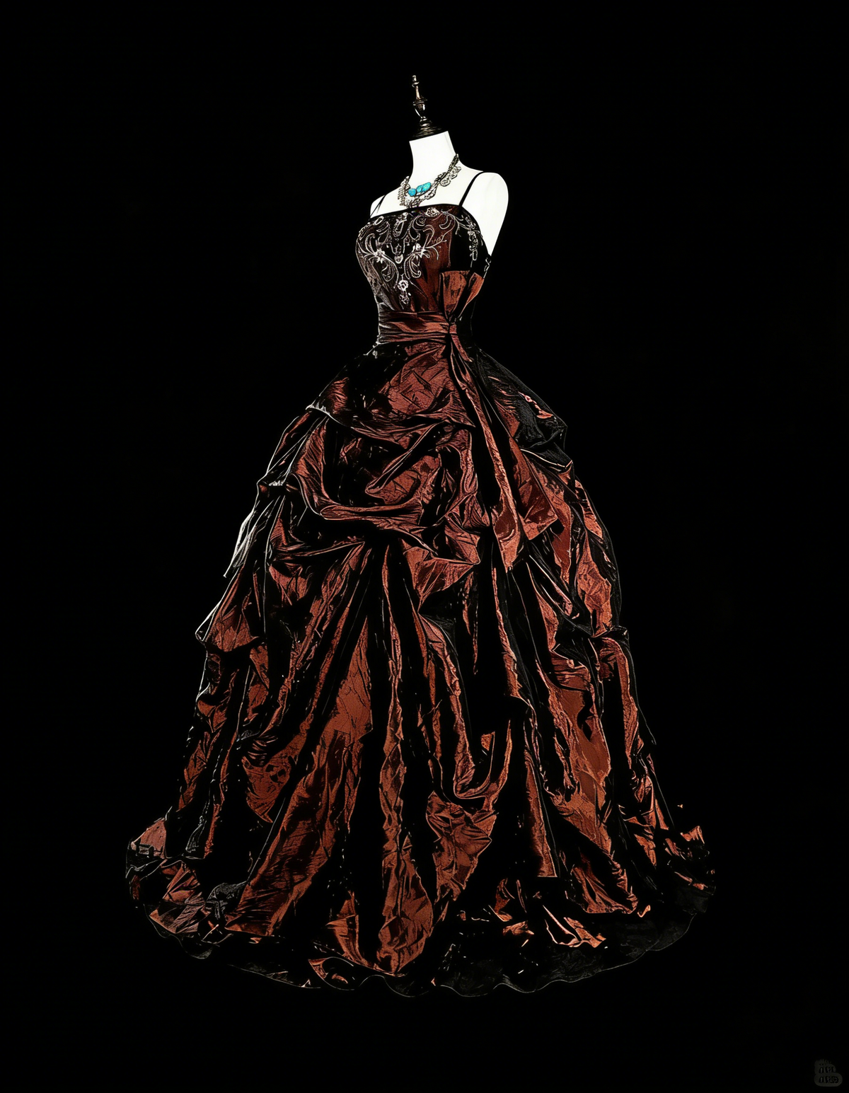 Vintage 1780s Ball Gown Spaghetti Straps Sleeveless With Beadings Long Prom Dresses N1603