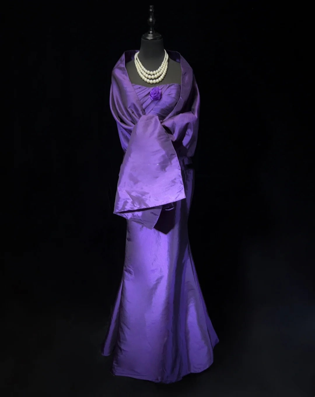 Timeless Prom Dresses Mermaid Sweetheart Grape With Flowers Long Evening Outfits N3295