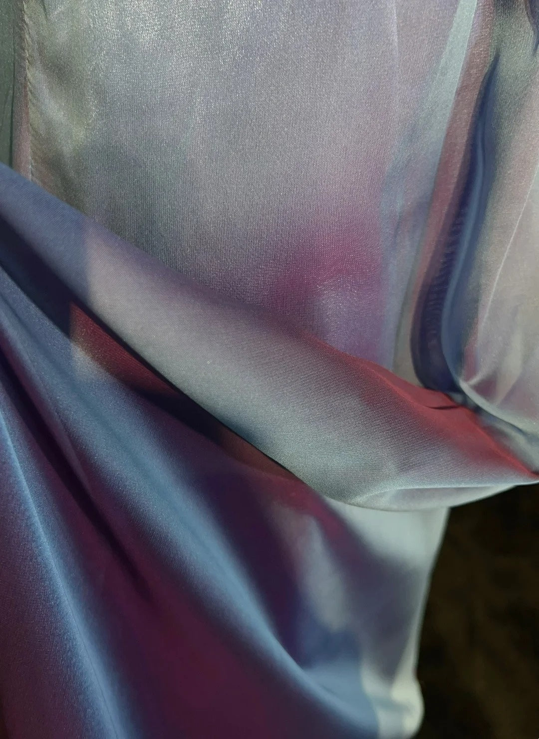 Elegant Prom Dresses A line Halter Gradient Colors Grape Chiffon With Beaded Sleeveless Long Formal Gown N2894