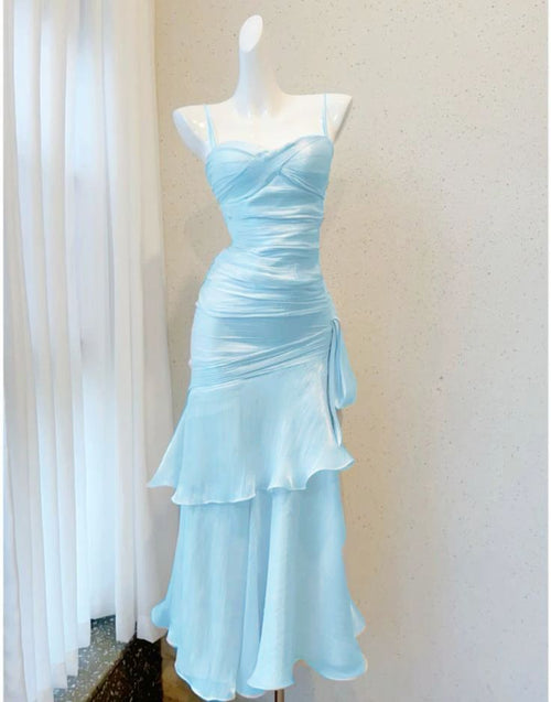 Elegant Water Fairy Mermaid Evening Gowns Formal Birthday Party Dress Prom Dresses N1698