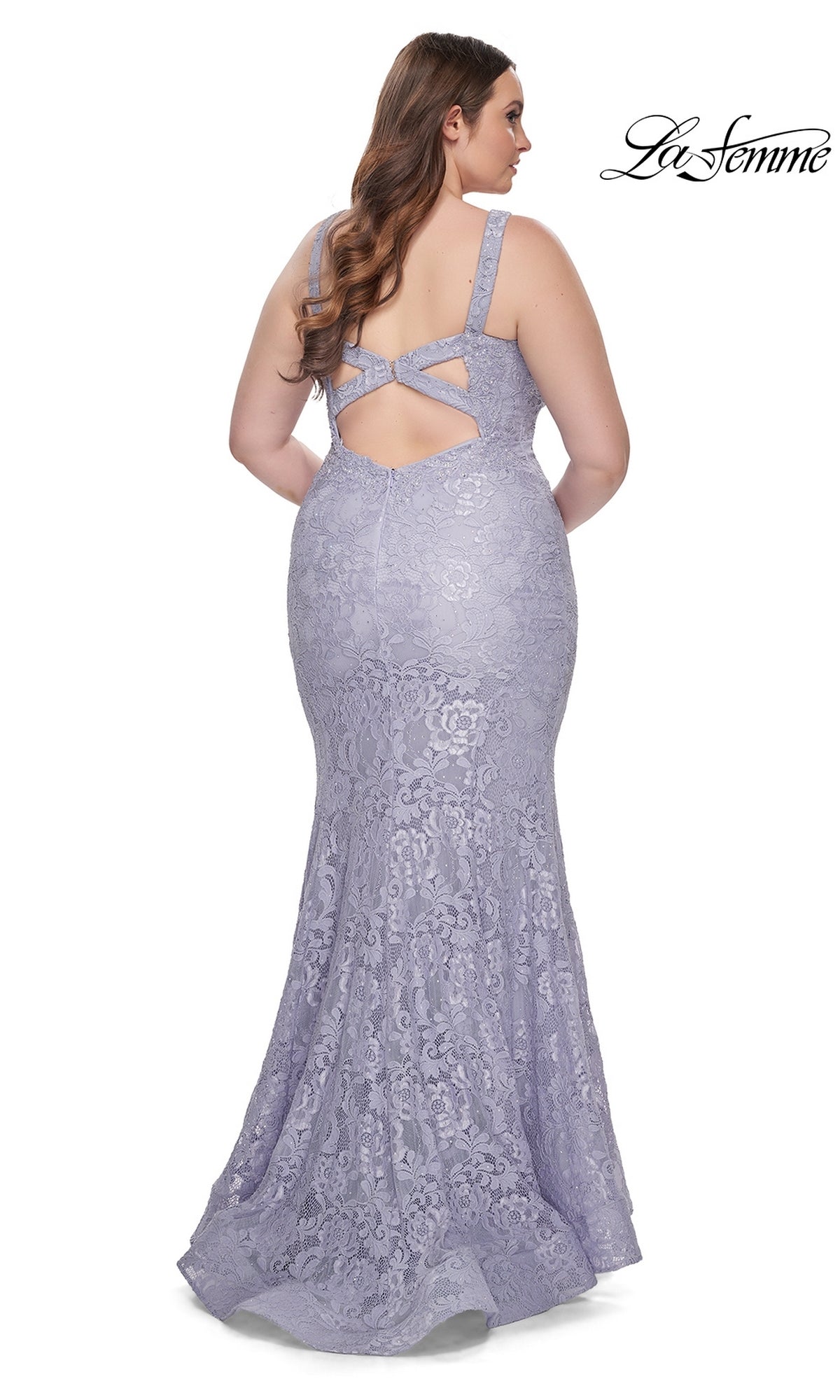 La Femme 31118 Plus-Size Formal Prom Dress