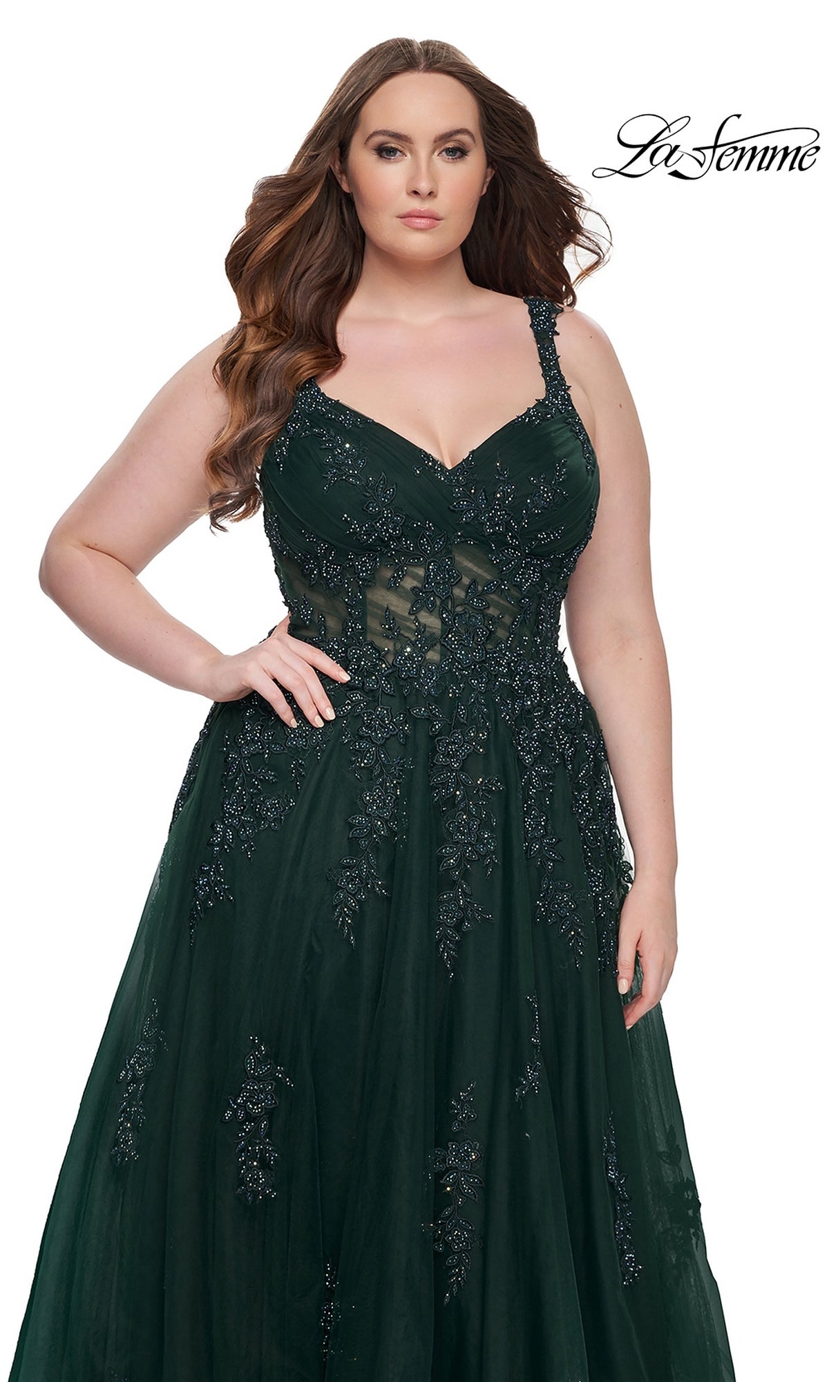 La Femme 31383 Formal Plus-Size Prom Dress