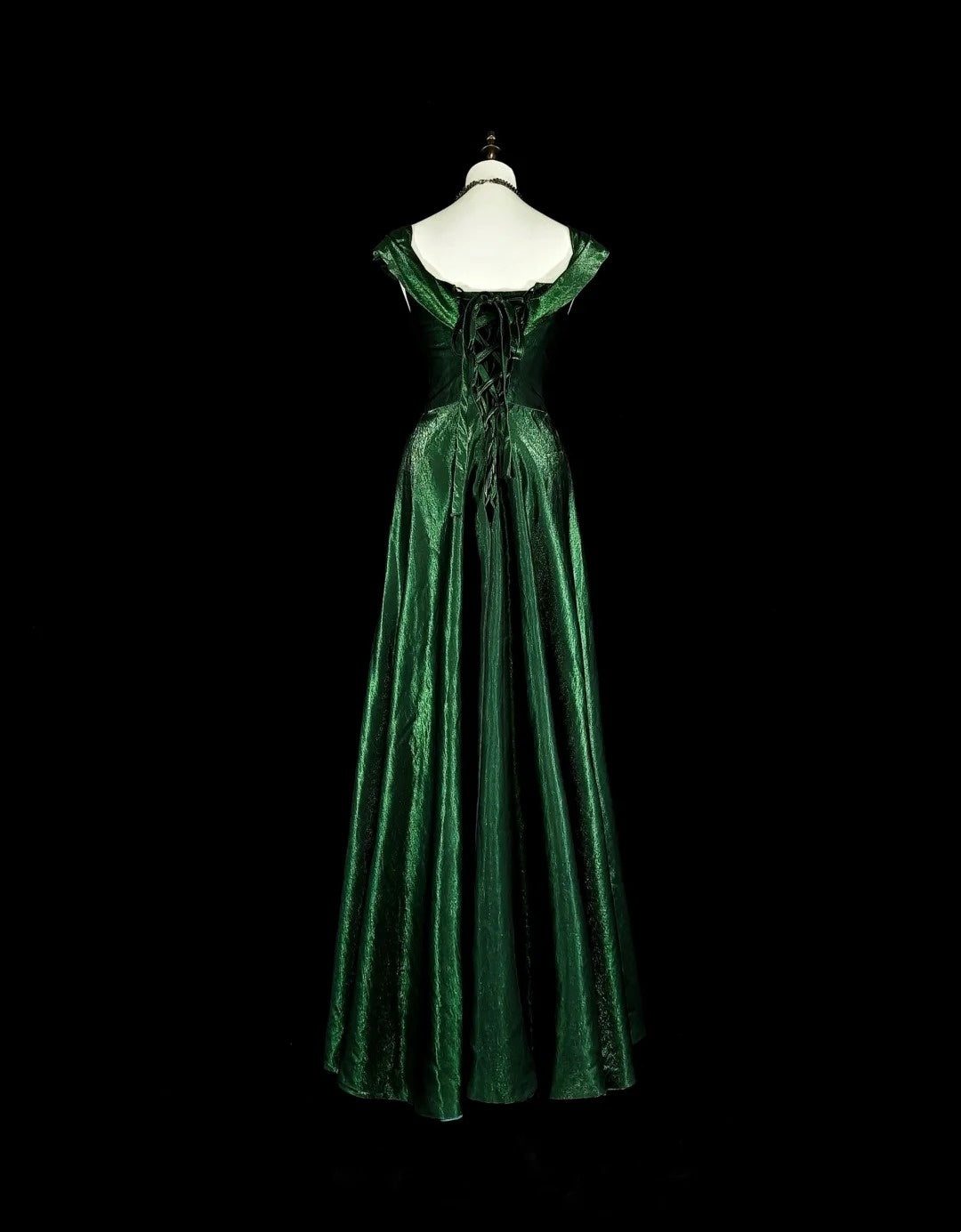Vintage A Line Sweetheart Dark Green Velvet With Ruffles For High Schools Teens Prom Dresses Long Graduation Dress N1672