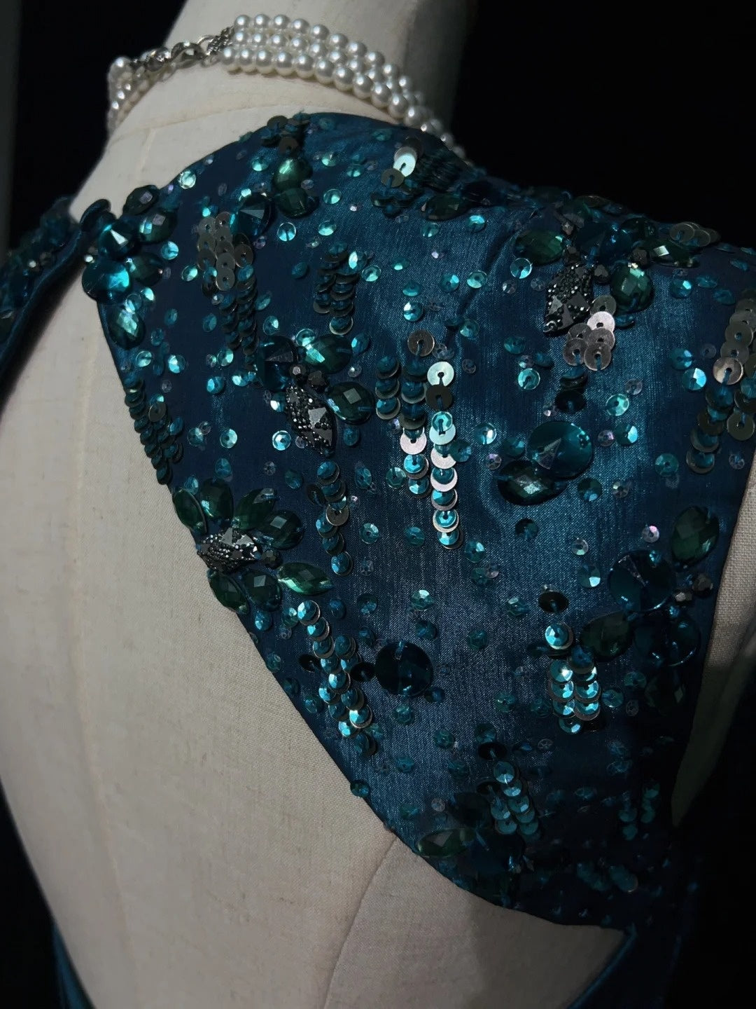 Beautiful Prom Dresses Mermaid Square Neck Teal Backless With Ruffled Bodice Long Evening Outfits N3363