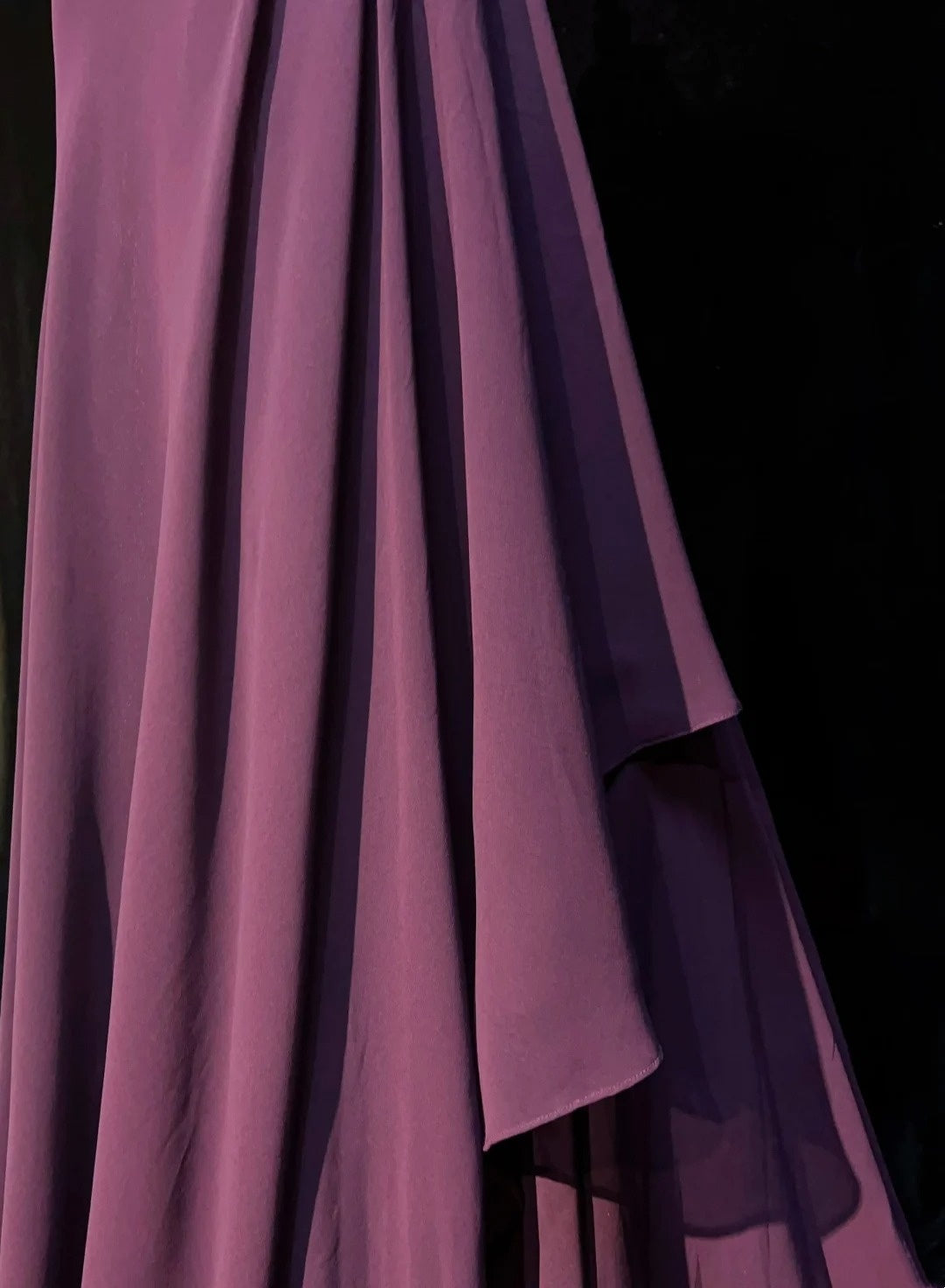 Elegant Prom Dresses A line Purple Chiffon Ruffled Floor Length Formal Evening Outfits N3488