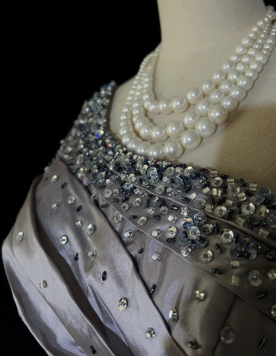 Dreamy 90s Prom Dresses Mermaid One Shoulder Grey With Beading Formal Evening Outfits N3819