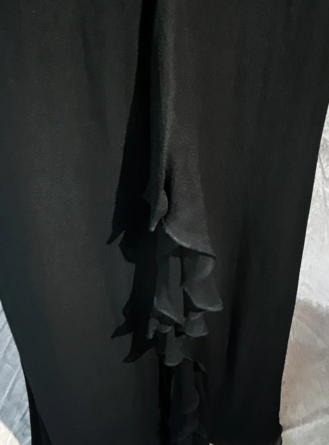 Modest Prom Dresses Mermaid Spaghetti Strap Black Tie Chiffon With Beading Formal Evening Dress N3857