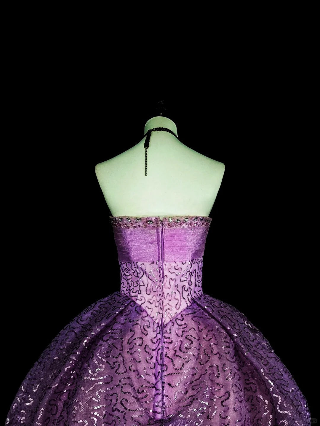 Beautiful Prom Dresses Ball Gown Purple Strapless Tulle With Bow-knot Long Evening Outfits N3421