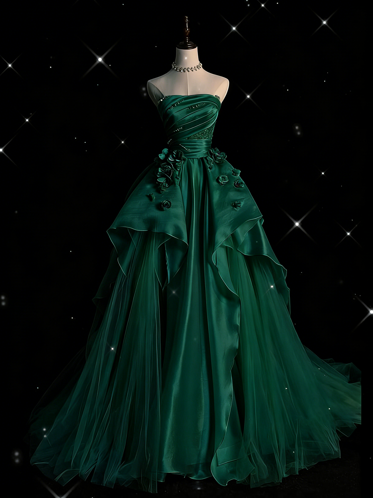 Modest Ball Gown Strapless Grape Tulle Long Prom Dresses Senior Graduation Dance Evening Outfits N035