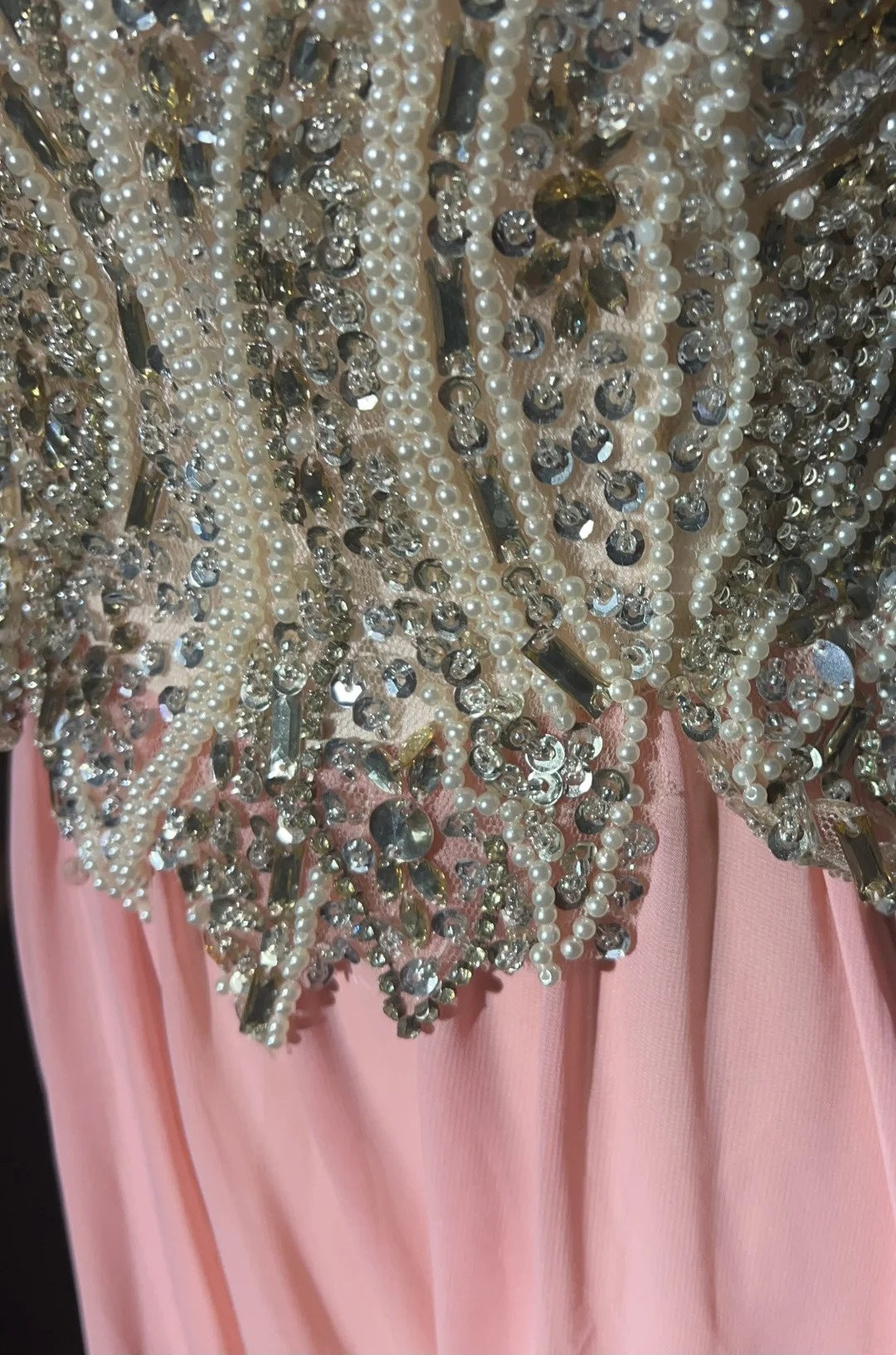 Vintage Prom Aesthetic Dresses A Line Sweetheart Blush Pink Chiffon With Beading Long Formal Dress N3032