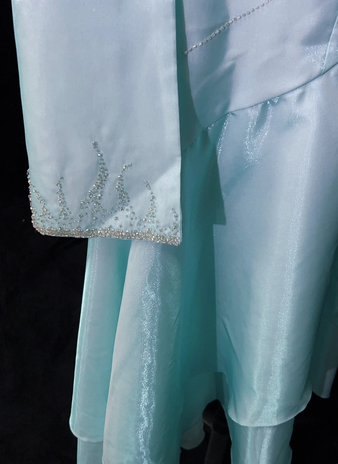 Vintage Prom Dresses 80s Mermaid Halter Blue Sleeveless With Cape Beading Semi Formal Evening Outfits N3616