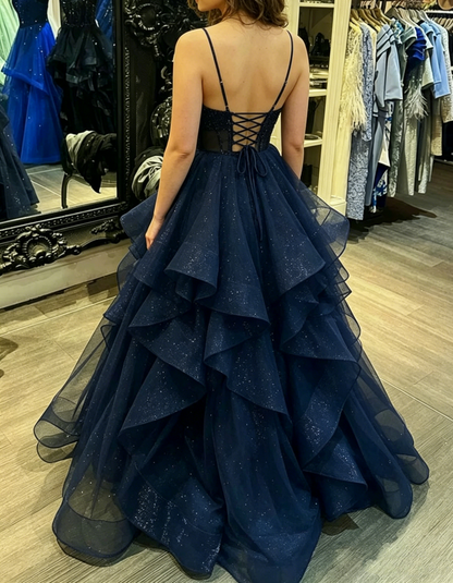 Classy Ball Gown Sheer Corset Prom Dress Inspo For Women Girls Formal Party Gowns Long Formal Dresses AB1844