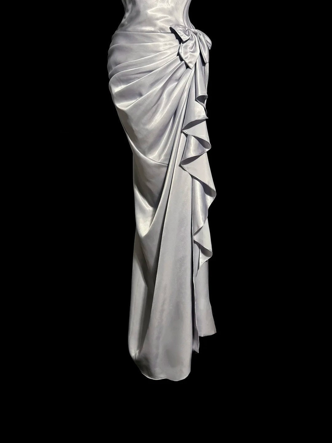 Dreamy 90s Prom Dresses Mermaid One Shoulder Lilac Sleeveless Formal Evening Outfits N3796