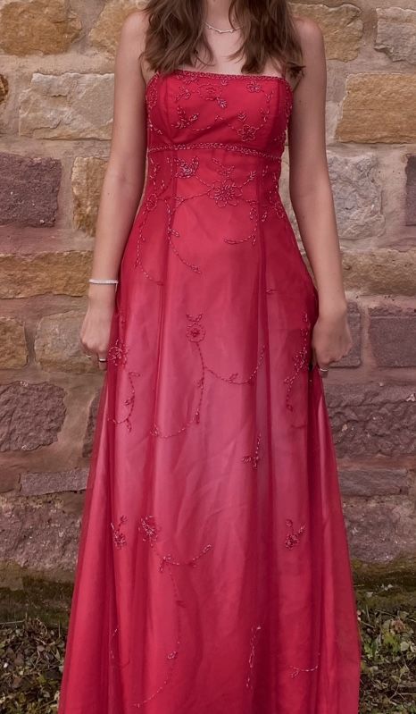Vintage Y2K A line 2000s Hot Pink Spaghetti Strap Chiffon With Beading Formal Dress 21st Birthday Prom Dresses N2762