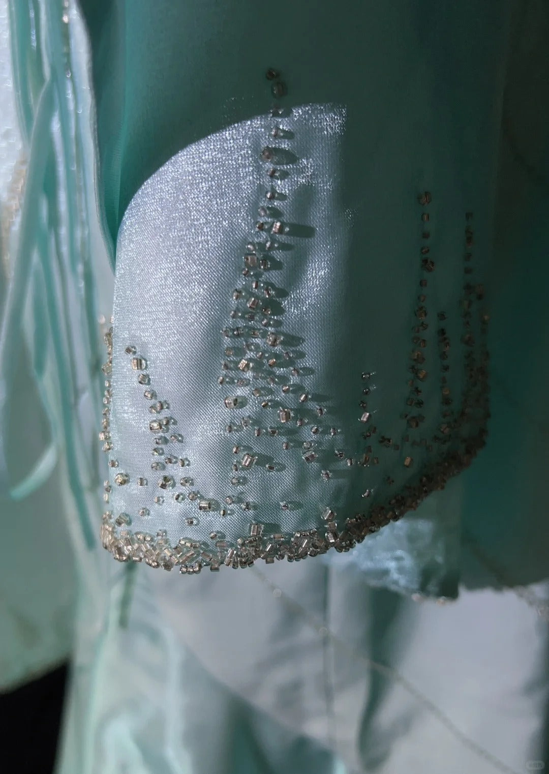 Vintage Prom Dresses 80s Mermaid Halter Blue Sleeveless With Cape Beading Semi Formal Evening Outfits N3616