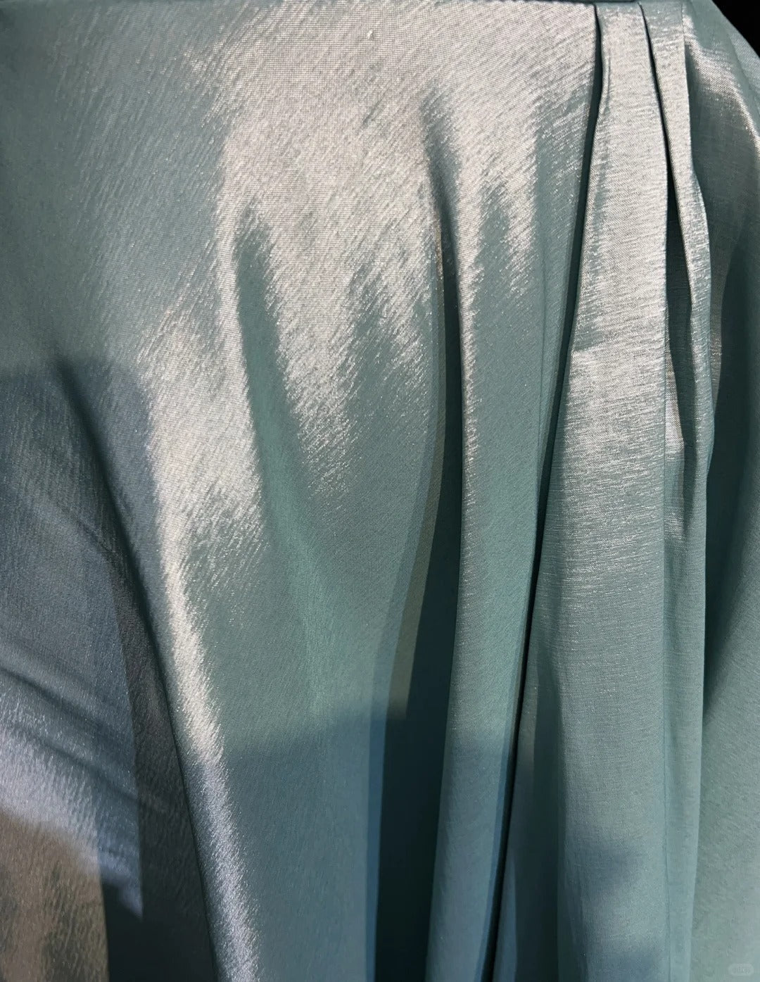 Elegant Chic Prom Dresses A line Spaghetti Strap Light Sky Blue Satin With Sleeves Semi Formal Evening Gowns N3800