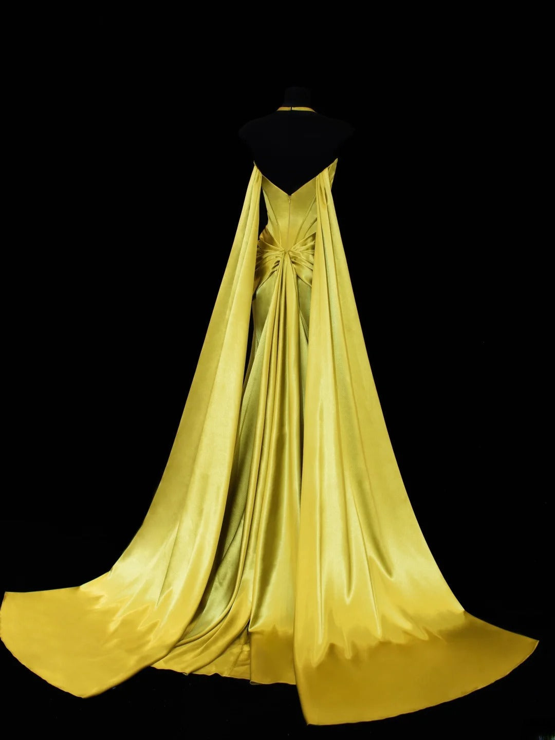 Modest Prom Dress Aesthetic Mermaid Halter Gold Sweetheart With Cape Style Impress Long Prom Dresses Party Formal Gowns SA011