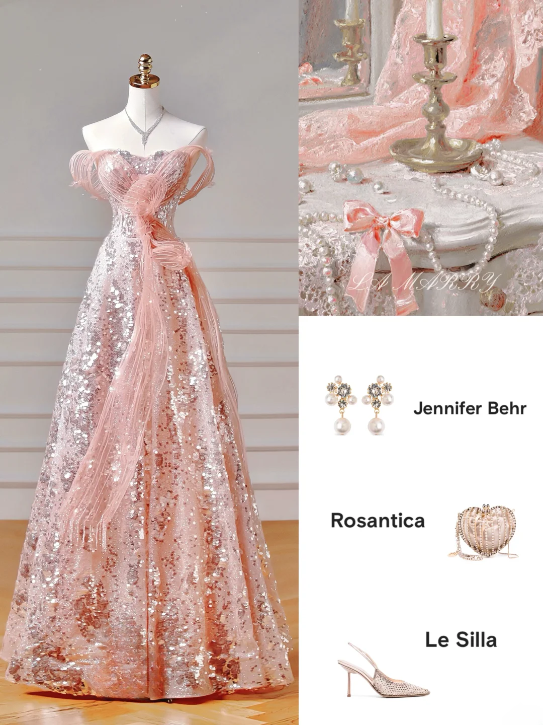 Modest Prom Dresses Aesthetic Ball Gown Off The Shoulder Pink Sequins Corset Fitted Inspiration Impress Long Party Formal Gown For Teens High Schools Girls AQ021