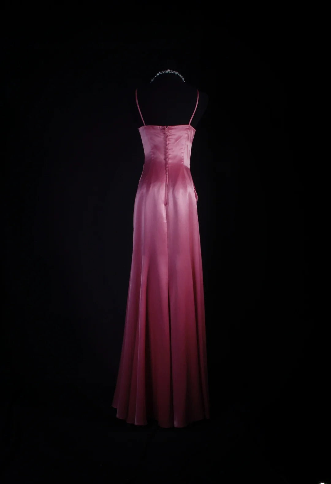 Simple Prom Dress Women Spaghetti Straps Pink A line Long Formal Dance Evening Party Gowns AS028